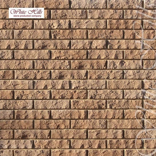 310-40 White Hills Облицовочный кирпич «Алтен брик» (Aalten brick), коричневый, плоскостной.